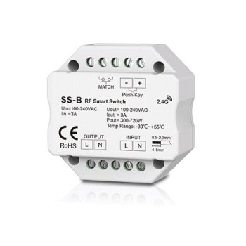 Smart RF Switch SS-B 100-240V AC 3A Push-Key Controller
