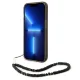 Guess Translucent Pearl Strap Case for iPhone 14 Pro - Black