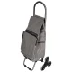 6-Wheel Shopping Trolley Bag with Thermal Pocket 38L, Grey