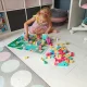 Kruzzel Wooden City Blocks with Puzzle and Sorter 100 pcs