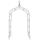 Plonos Garden Arch Pergola, 265 cm, Dark Green
