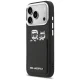 Karl Lagerfeld Karl & Choupette Print & Pocket Phone Case Cover iPhone 17 Pro - Black