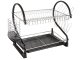 Two-Tier Dish Drainer, Black
