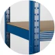 Humberg 4842 Metal Storage Shelving Unit 150 x 75 x 30 cm, Blue