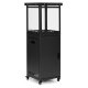 MultiGarden 13 kW Gas Patio Heater with Glass Tube Volcanic Rocks and Cover for Outdoor Garden