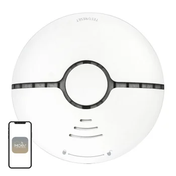 Smart Smoke Detector MOES WSS-S-SSD-A, Wi-Fi, 85 dB