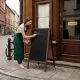 Double-Sided A-Frame Chalkboard Sign 83x50 cm ModernHome