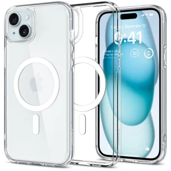 Spigen iPhone 15 Plus Case Ultra Hybrid Mag, White