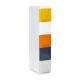 Modernhome Kids Shelf Unit with 5 Drawers and Wheels, Multicolor