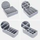 Drawer Organizer Set, 4 Pcs, Gray