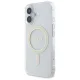 Guess iPhone 16 Plus Case IML Glitter Circle MagSafe, Transparent