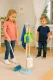 ECOTOYS Wooden Cleaning Set for Kids 7-Piece Toy with Mop and Broom
