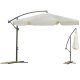 Salokāms dārza lietussargs, saulessargs, 6 segmentu, bēšs, 300cm | Folding Garden Umbrella