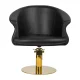 Gabbiano Wersal Hairdressing Chair Black with Gold Base