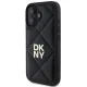DKNY iPhone 16 Case Quilted Stack Logo, Black
