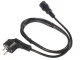 Maclean MCTV-691 Power Cable, EU to IEC C13, 3-Pin, 1.5m