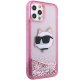 Karl Lagerfeld iPhone 12 / 12 Pro Case KLHCP12MLNCHCP Pink