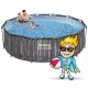 Bestway 5614X Frame Pool Set 18-in-1 366x100 cm + Bubble Machine