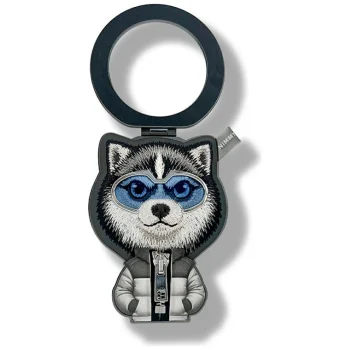 Nimmy Cool&Cute 2.0 Wolf Magnetic Pendant and Phone Stand - Black