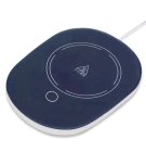 Elektriskais krūzes sildītājs dzērieniem, zili balts