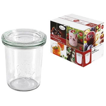 WECK Glass Preserving Jars with Lids 160ml, Set of 12