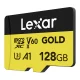 Memory Card Lexar GOLD microSDXC 128GB UHS-II U3 V60 A1