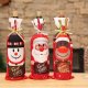 Новогодний чехол на бутылку Олень, праздничный мешочек для вина...