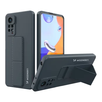 Wozinsky Kickstand Case for Xiaomi Redmi Note 11 Pro with Stand, Navy Blue