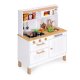 Ecotoys 7275 Large Wooden Play Kitchen with Sound and LED, 7 Accessories