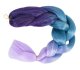 Kanekalon Synthetic Ombre Afro Braids for Hairstyles 60cm, Purple-Blue