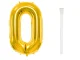 Foil Number Balloon 0, 66 cm (26\"), Gold