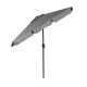 Multigarden Rectangular Garden Umbrella with Tilt, 200x130 cm, Grey