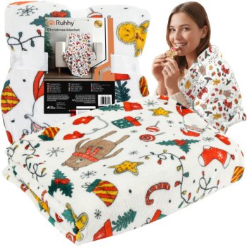 Soft Christmas Throw Blanket Ruhhy 26608, 150x200 cm