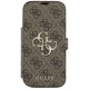 Guess iPhone 17 Pro Wallet Case Book 4G Metal Logo, Brown
