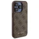 Apple iPhone 15 Pro Max 6.7\'\' Guess 4G Metal Logo + 5000mAh MagSafe Power Bank Case Cover, Brown