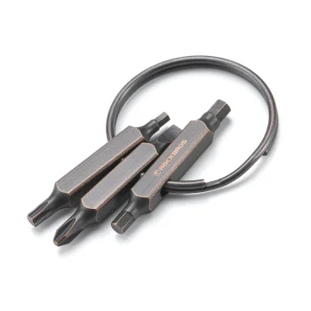 Rockbros VK-ARCO3 ROAD TO SKY 6-in-1 Multitool Keychain - Brown