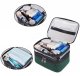 Travel Cosmetic Case with Compartments, green