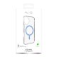 Puro Lite Mag TPU+PC Case Compatible with MagSafe iPhone 17 - Transparent with Blue Ring