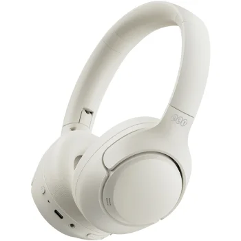 QCY H3 Wireless Over-Ear Headphones Bluetooth 5.4 ANC Hi-Res Audio - White