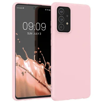 Silicone Case Soft Flexible Cover for Samsung Galaxy A22 4G, Pink