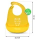 Ricokids Silicone Bib with Pocket, Yellow