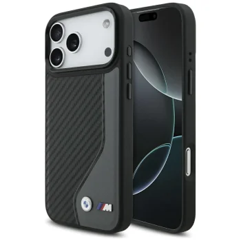 BMW iPhone 17 Pro Max Case M Carbon Logo MagSafe, Graphite