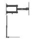 Maclean MC-771A TV Wall Mount with Shelf, 23\"-43\", 25kg, VESA 200x200, Black