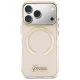 Guess IML Script Metal MagSafe Case for iPhone 17 Pro, Pink