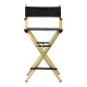 Activeshop Alu Folding Makeup Chair, Gold