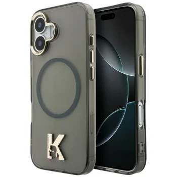 Karl Lagerfeld IML K Head Logo MagSafe Case for iPhone 17, Black