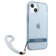 Guess Translucent Strap Case for iPhone 13 mini, Blue
