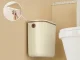 Hanging Trash Can with Lid, 11L, Cream