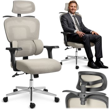 Ergonomic Office Chair Sofotel Talin with Mesh Back, Gray