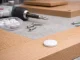 Hinged Screw Covers 100 pcs Snap Caps for Furniture Screws, White